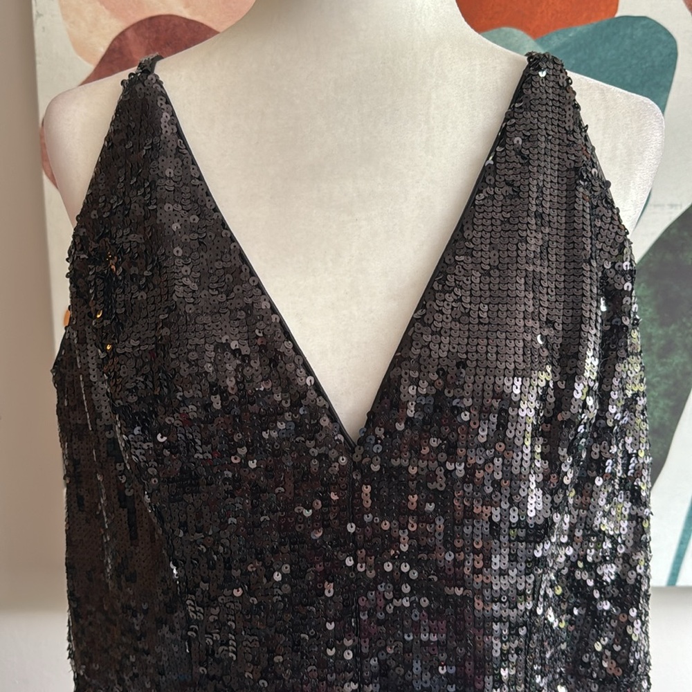 Dress the Population Black Sequin Jumpsuit - Picture 4 of 11